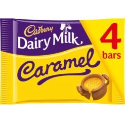 Cadbury Schokoriegel Dairy Milk Caramel, 148g, Je 37g, 4 Riegel
