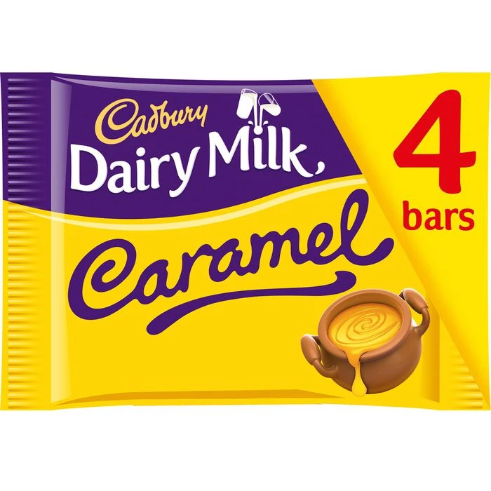 Cadbury Schokoriegel Dairy Milk Caramel, 148g, Je 37g, 4 Riegel 3 Cadbury Schokoriegel Dairy Milk Caramel, 148g, Je 37g, 4 Riegel