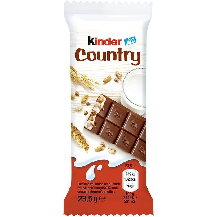 Kinder Schokoriegel Country, 940g, Je 23,5g, 40 Riegel 4 Kinder Schokoriegel Country, 940g, Je 23,5g, 40 Riegel – Bild 2
