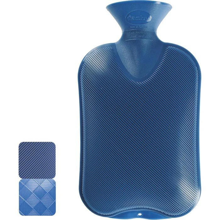 Fashy Wärmflasche Halblamelle, 2 Liter, Saphir 3 Fashy Wärmflasche Halblamelle, 2 Liter, Saphir