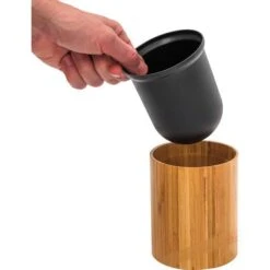 Relaxdays WC-Bürste Braun, Bürstenhalter Aus Bambus -Küche Fach Geschäft 8e6ead179d91c603e5b58cb62c0dfaab7c8157e2 wc buerste relaxdays braun