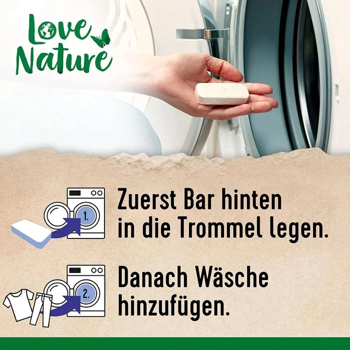 Love-Nature Waschmittel Wash Bars, Alpine Fresh, Vollwaschmittel, Universal, 0,59 Kg, 20 WL 5 Love-Nature Waschmittel Wash Bars, Alpine Fresh, Vollwaschmittel, Universal, 0,59 Kg, 20 WL – Bild 3