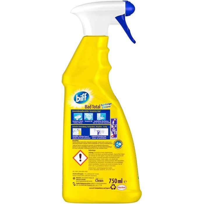 Biff Bad Total Badreiniger Zitrus 750 Ml 5 Biff Bad Total Badreiniger Zitrus 750 Ml – Bild 3
