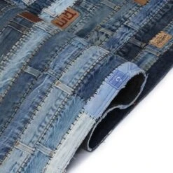 VidaXL Teppich Jeansflicken Patchwork, 160 X 230cm, Florhöhe 8mm, Rutschfeste Unterseite, Blau 11 VidaXL Teppich Jeansflicken Patchwork, 160 X 230cm, Florhöhe 8mm, Rutschfeste Unterseite, Blau -Küche Fach Geschäft 9370441e1c9fd0f31ec3273bf7c95a54acfb7653 teppich vidaxl jeansflicken patchwork 160 x 230cm
