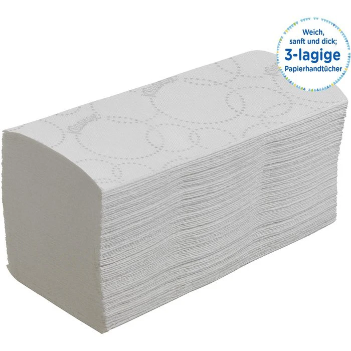 Kimberly-Clark Papierhandtücher Kleenex Ultra 6710, 3-lagig, Interfold-Falz, 21,5 X 31,8cm, 1440 Stück 6 Kimberly-Clark Papierhandtücher Kleenex Ultra 6710, 3-lagig, Interfold-Falz, 21,5 X 31,8cm, 1440 Stück – Bild 4