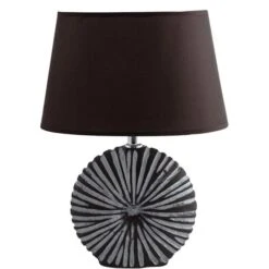 Schreibtischlampe BRUBAKER Braun, Keramik-Standfuß, 2 Stück -Küche Fach Geschäft 954fbf0e809f847ac3d9c6f205f3b682474eb6eb schreibtischlampe brubaker