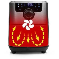 Princess Fritteuse Smart 182037 Heißluftfritteuse, 1500 W, App-Steuerung, Edelstahl, Ohne Öl, 4,5 L -Küche Fach Geschäft 984332d1e5c394ce83d5a83594b0044aaaba1dff fritteuse princess smart 182037 heissluftfritteuse