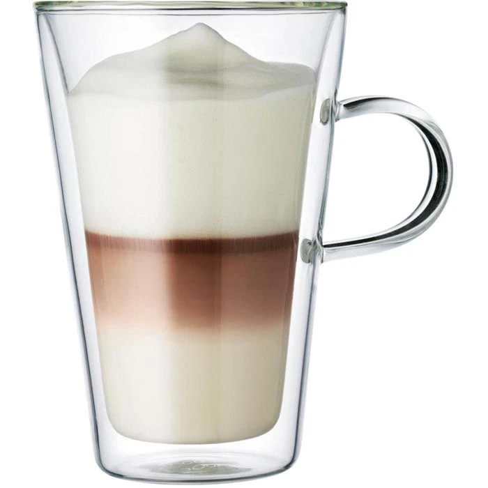 Bodum Kaffeegläser Canteen 10326-10, Doppelwandig, Mit Henkel, 400ml, 2 Stück 4 Bodum Kaffeegläser Canteen 10326-10, Doppelwandig, Mit Henkel, 400ml, 2 Stück – Bild 2