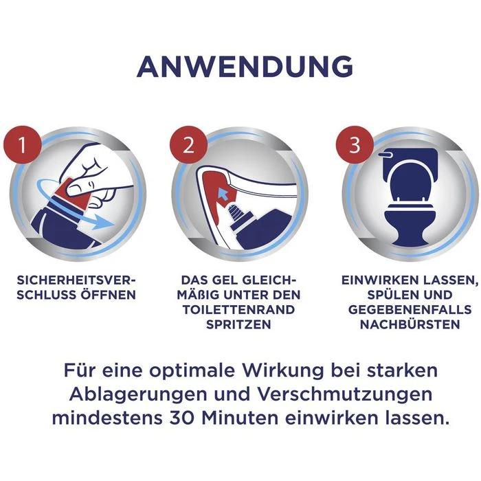 Domestos WC-Reiniger Kraft & Frische WC Gel, Ocean Fresh, Beseitigt 99,9% Der Bakterien, 750ml 5 Domestos WC-Reiniger Kraft & Frische WC Gel, Ocean Fresh, Beseitigt 99,9% Der Bakterien, 750ml – Bild 3