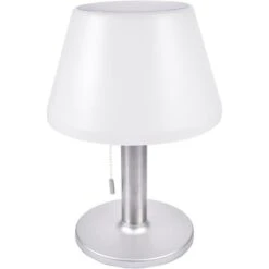 ChiliTec Schreibtischlampe Foco Cadena LED, IP44, Dimmbar, Mit Standfuß, Mit Akku, Solar