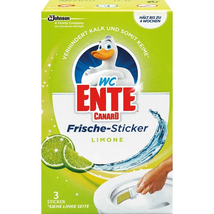 WC-Ente WC-Duftspüler Frische-Sticker Limone, 3 X 9g 3 WC-Ente WC-Duftspüler Frische-Sticker Limone, 3 X 9g