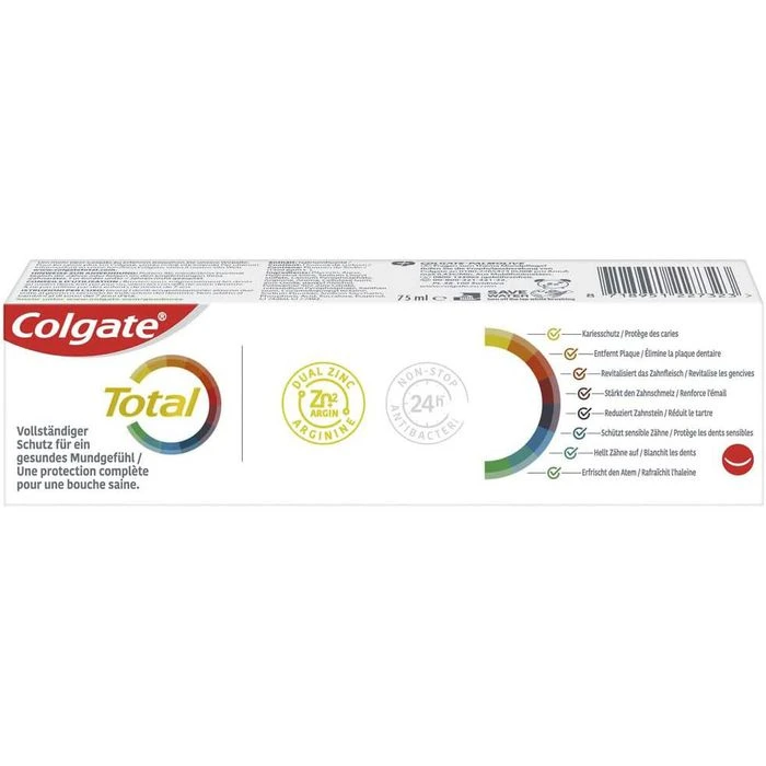 Colgate® Colgate Zahnpasta Total Plus Gesunde Frische, Antibakteriell, 75ml 8 Colgate® Colgate Zahnpasta Total Plus Gesunde Frische, Antibakteriell, 75ml – Bild 6