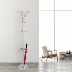 Kerkmann Garderobenständer TK2, 6068, Mit 10 Haken, Metall, Silber 9 Kerkmann Garderobenständer TK2, 6068, Mit 10 Haken, Metall, Silber -Küche Fach Geschäft a31f8e8fab9c143598b72fece4e79b363f08b1f6 garderobenstaender kerkmann tk2 6068