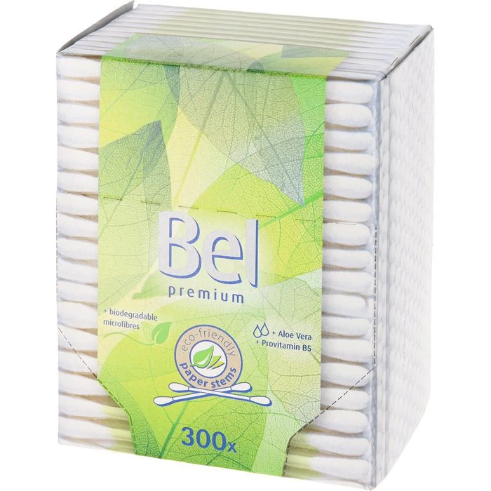 Hartmann Wattestäbchen Bel Premium, 187323, Für Erwachsene, Mit Aloe Vera Und B5, 300 Stück 3 Hartmann Wattestäbchen Bel Premium, 187323, Für Erwachsene, Mit Aloe Vera Und B5, 300 Stück