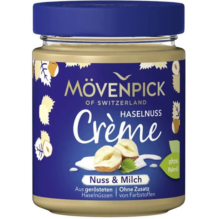 Mövenpick Brotaufstrich Haselnuss Creme Nuss-Milch, 300g 3 Mövenpick Brotaufstrich Haselnuss Creme Nuss-Milch, 300g