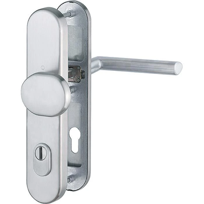 Hoppe Türbeschlag Stockholm - E86G/3332ZA/3310/1140Z ES1 (SK2) Matt Haustüren Edelstahl Langschild-Garnitur 3 Hoppe Türbeschlag Stockholm - E86G/3332ZA/3310/1140Z ES1 (SK2) Matt Haustüren Edelstahl Langschild-Garnitur