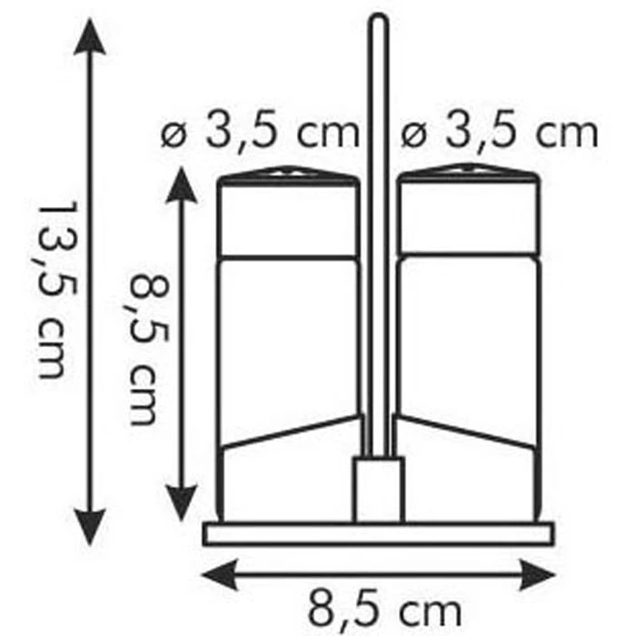 Tescoma Salz-und-Pfefferstreuer Club 650320, Set Mit Menage, Aus Glas / Edelstahl 4 Tescoma Salz-und-Pfefferstreuer Club 650320, Set Mit Menage, Aus Glas / Edelstahl – Bild 2