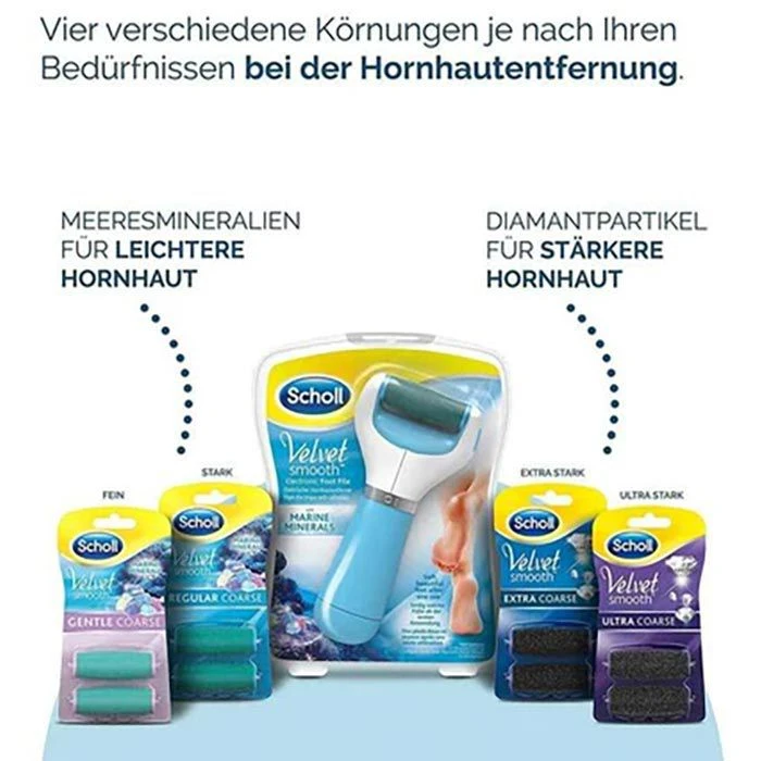 Scholl Ersatzrollen ExpertCare Wet&Dry, Stark, Für Hornhautentferner Velvet Smooth, 2 Stück 9 Scholl Ersatzrollen ExpertCare Wet&Dry, Stark, Für Hornhautentferner Velvet Smooth, 2 Stück – Bild 7
