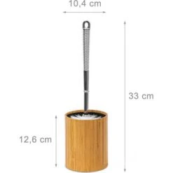Relaxdays WC-Bürste Braun, Bürstenhalter Aus Bambus -Küche Fach Geschäft accb0d6d4756cf2a3a9e8e2dea84f0d04c1e62c4 wc buerste relaxdays braun