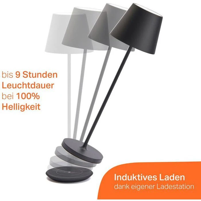 LEDmaxx Schreibtischlampe LED, IP54, Dimmbar, Mit Standfuß, Mit Akku 8 LEDmaxx Schreibtischlampe LED, IP54, Dimmbar, Mit Standfuß, Mit Akku – Bild 6