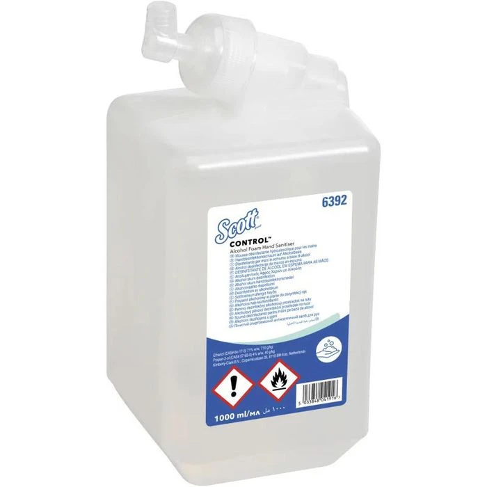 Scott Desinfektionsmittel Handdesinfektionsschaum, 6392, Händedesinfektion, Alkoholisch, 1 Liter 3 Scott Desinfektionsmittel Handdesinfektionsschaum, 6392, Händedesinfektion, Alkoholisch, 1 Liter