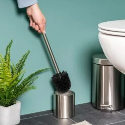 Bremermann WC-Bürste WC-Garnitur, Silber, Bürstenhalter Aus Edelstahl, Inkl. 3 Ersatzköpfe -Küche Fach Geschäft ad4d8f5740f34423702700da5707e48995478546 wc buerste bremermann wc garnitur silber