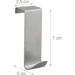 Kleiderhaken Relaxdays Für Die Tür, Silber, Edelstahl, 1 Haken, 4 Stück -Küche Fach Geschäft ad57c81239327ac0424dd2c9ed26b95f63221a5f kleiderhaken relaxdays