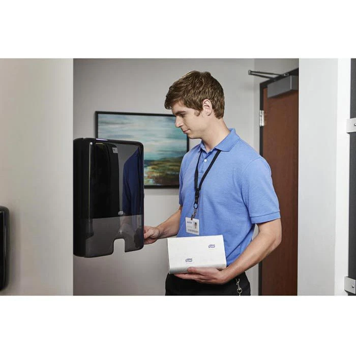 Tork 120289 Advanced 2-lagig Interfold 21x26 Weiß 4 Tork 120289 Advanced 2-lagig Interfold 21x26 Weiß – Bild 2