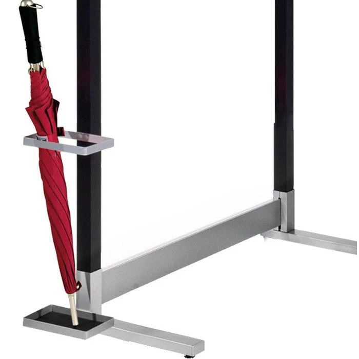 Kerkmann Garderobenständer Montana, 6553, Mit Hutablage, Metall, Schwarz / Silber 7 Kerkmann Garderobenständer Montana, 6553, Mit Hutablage, Metall, Schwarz / Silber – Bild 5