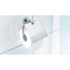 Tesa Toilettenpapierspender Loxx Mit Deckel 40273, Ohne Bohren, Metall, Für 1 Kleinrolle, Silber -Küche Fach Geschäft b4137b4ca3c8cafd231dbf8d081816a75db293d9 toilettenpapierspender tesa loxx mit deckel 40273