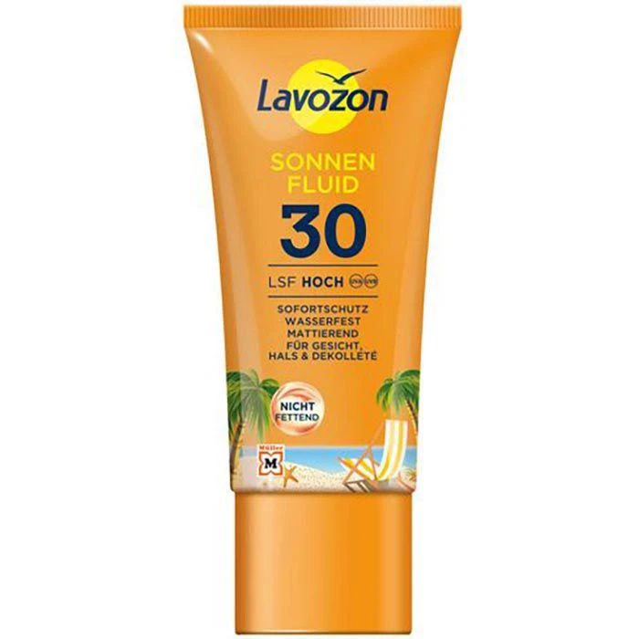 LAVOZON Sonnencreme Face LSF 30, Sonnen Fluid, Wasserfest, 50ml 3 LAVOZON Sonnencreme Face LSF 30, Sonnen Fluid, Wasserfest, 50ml