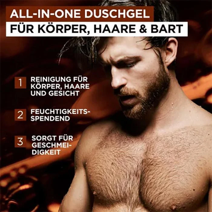 LOREAL Duschgel Paris Men Expert Barber Club, Für Männer, Mit ätherischem Zedernholzöl, 250ml 4 LOREAL Duschgel Paris Men Expert Barber Club, Für Männer, Mit ätherischem Zedernholzöl, 250ml – Bild 2