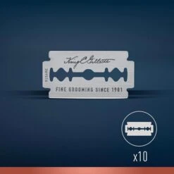 King.C.Gillette Rasierklingen, Double Edge Razor Blades, Für Herren, 10 Stück -Küche Fach Geschäft b980bed1cec873c48012ce90ba8c7009cdac3191 rasierklingen king.c.gillette