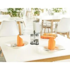 APS Salz-und-Pfefferstreuer Economic, Set, Mit Menage, Aus Edelstahl / Glas, Transparent -Küche Fach Geschäft b9fa3880dd9a81f0e3b4359af8ddad7e8d685215 salz und pfefferstreuer aps economic