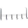 Zeller Kleiderhaken 13897, Für Die Tür, Silber, Metall Verchromt, 6 Haken -Küche Fach Geschäft ba2e7028fc890be43ae3c2127392480a913dea34 kleiderhaken zeller 13897