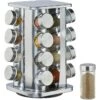 Relaxdays Gewürzständer 10026459, Edelstahl, Gewürzkarussell Mit 16 Gewürzgläsern, Drehbar -Küche Fach Geschäft bb691e248ddbf04e0a69a99bae358d536202f8e0 gewuerzstaender relaxdays 10026459 silber edelstahl
