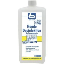 Dr.Becher Desinfektionsmittel 1462000, Alkoholisch, Hände-Schnelldesinfektion, Parfumfrei, 1 Liter