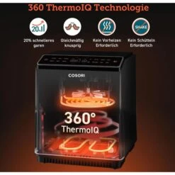 Cosori Fritteuse Dual Blaze XXL, CAF-P583S-KEUR, 1700 W, Heißluftfritteuse, Mit App, Für 6,4 Liter -Küche Fach Geschäft bd6310da49186e2ea2480d87d28750267ee58e2a fritteuse cosori dual blaze xxl caf p583s keur