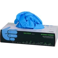 Ulith Nitril Blau Puderfrei Gr.XL Einmalhandschuhe, 100 Stück -Küche Fach Geschäft c09f71fa5e03c9a9dbe135f932a0adaff28acbec einmalhandschuhe ulith nitril puderfrei 81653