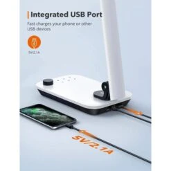 TaoTronics Schreibtischlampe TT-DL092 LED, Standfuß, Dimmbar, USB, Lichtsensor -Küche Fach Geschäft c373a006cc5a80182cad3a64a9481804fdbb0c64 schreibtischlampe taotronics tt dl092 led