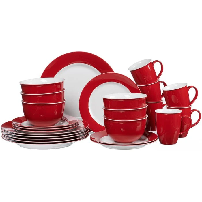 Ritzenhoff&Breker Müslischale Doppio, Porzellan, Rot, 14cm, Set, 6 Stück 6 Ritzenhoff&Breker Müslischale Doppio, Porzellan, Rot, 14cm, Set, 6 Stück – Bild 4
