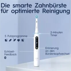 Oral B Oral-B Elektrische-Zahnbürste IO Series 5N, White, 5 Putzmodi, Mit Reiseetui -Küche Fach Geschäft c42bb160f91c8264e2896692f3862dc2045a089b elektrische zahnbuerste oral b io series 5n white