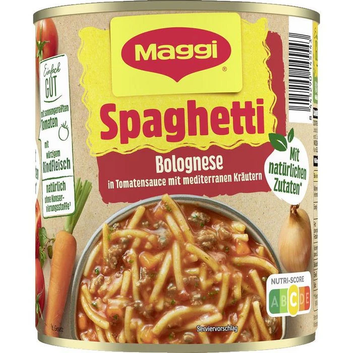 Maggi Fertiggericht Spaghetti Bolognese, 800g 3 Maggi Fertiggericht Spaghetti Bolognese, 800g
