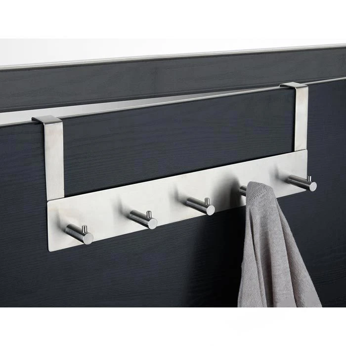 Alco Kleiderhaken 2840, Für Die Tür, Silber, Metall, 5 Haken 4 Alco Kleiderhaken 2840, Für Die Tür, Silber, Metall, 5 Haken – Bild 2