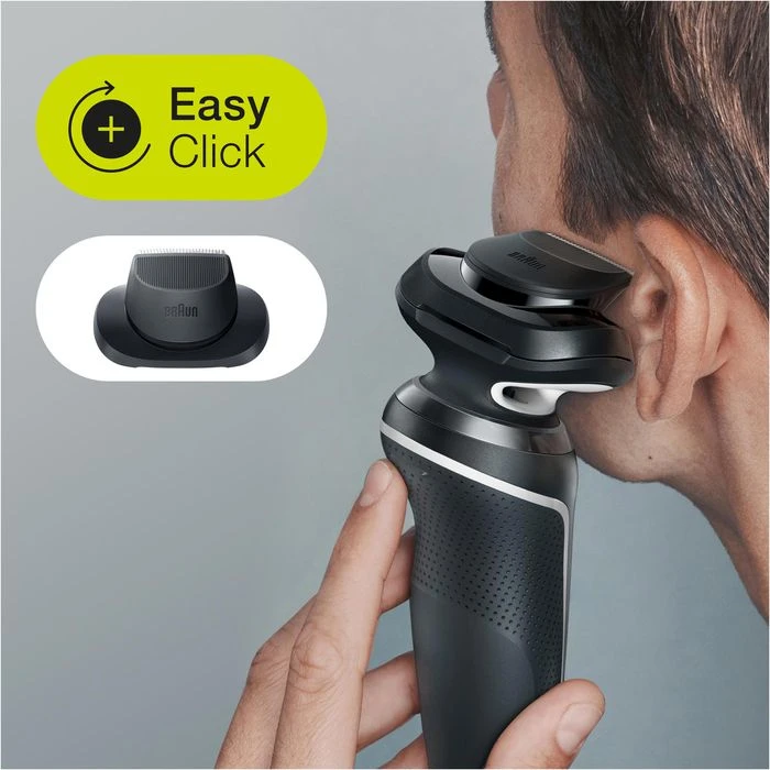 Braun Elektrorasierer Series 5 51-W4200cs, Weiß, Wet & Dry, Mit EasyClick-Trimmer Und Ladestation 6 Braun Elektrorasierer Series 5 51-W4200cs, Weiß, Wet & Dry, Mit EasyClick-Trimmer Und Ladestation – Bild 4