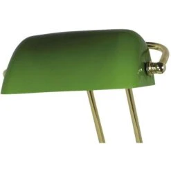 SEA-CLUB Schreibtischlampe 1292G Bankerlampe, Messing Poliert, Grün, Mit Standfuß -Küche Fach Geschäft cd8d4dbb19a669abb27b50488f7a845a5a1245dd schreibtischlampe sea club 1292g bankerlampe