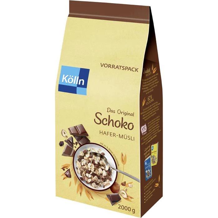 Kölln Müsli Das Original, Schoko, Vorratspack, 2000g (2kg) 3 Kölln Müsli Das Original, Schoko, Vorratspack, 2000g (2kg)