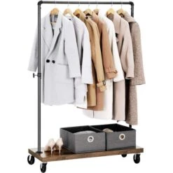 Vasagle Garderobenständer HSR65BX, Vintage, Rollen & Ablage, Bis 90 Kg, Metall / Holz, Braun 9 Vasagle Garderobenständer HSR65BX, Vintage, Rollen & Ablage, Bis 90 Kg, Metall / Holz, Braun -Küche Fach Geschäft d0e91a8cedd6fc326422371e56f85567d17a80cf garderobenstaender vasagle hsr65bx vintage