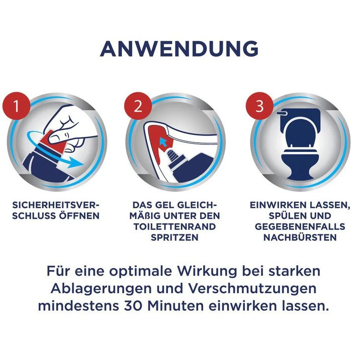 Domestos WC-Reiniger Aktiv Kraft Citrus Fresh, WC Gel, Beseitigt 99,9% Der Bakterien, 1 Liter 5 Domestos WC-Reiniger Aktiv Kraft Citrus Fresh, WC Gel, Beseitigt 99,9% Der Bakterien, 1 Liter – Bild 3