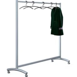 Kerkmann Garderobenständer Event, 6030, Mit Rollen, Metall, Silber